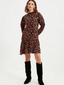 Платье мини Trendyol модель TWOAW22EL0831/Cok Renkli Фото