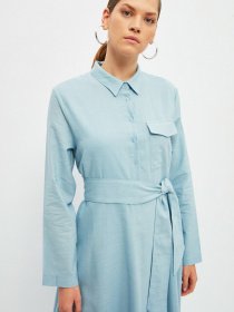 Платье макси Trendyol модель TCTSS21EL4100/Mavi Фото