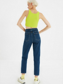 Джинси мом Trendyol Mom модель TWOAW22JE0364/Koyu Mavi Фото
