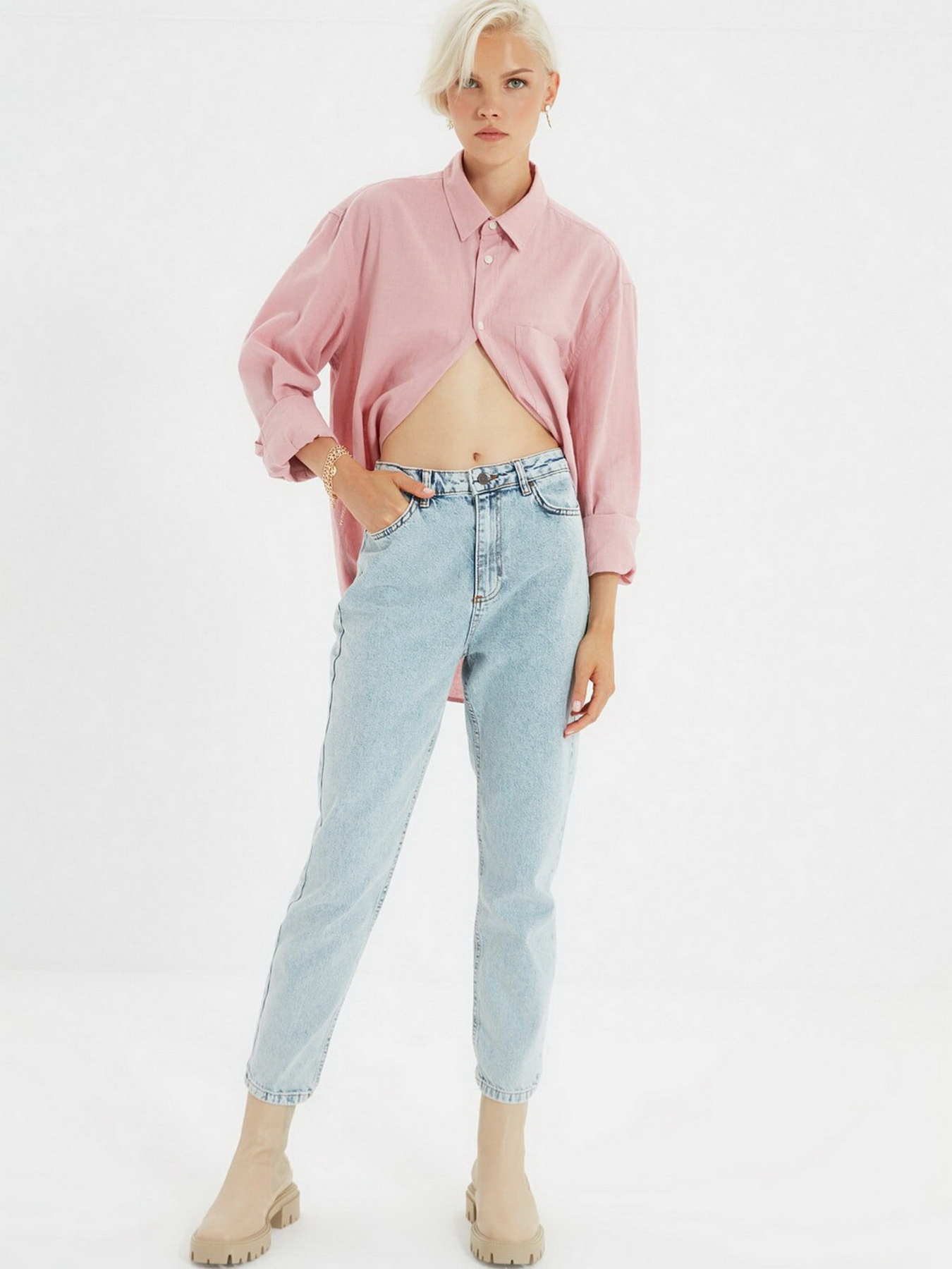 Джинсы мом Trendyol Mom модель TWOSS20JE0164/Mavi Фото