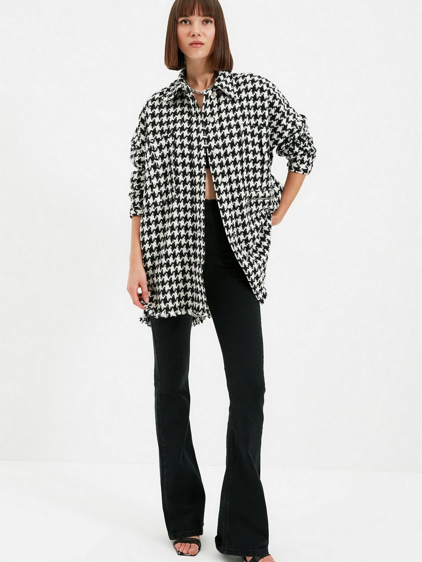 Рубашка Trendyol модель TWOSS20MO0058/Siyah Фото