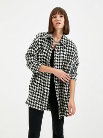 Рубашка повседневная Trendyol модель TWOSS20MO0058/Siyah Рубашка повседневная Trendyol модель TWOSS20MO0058/Siyah Фото