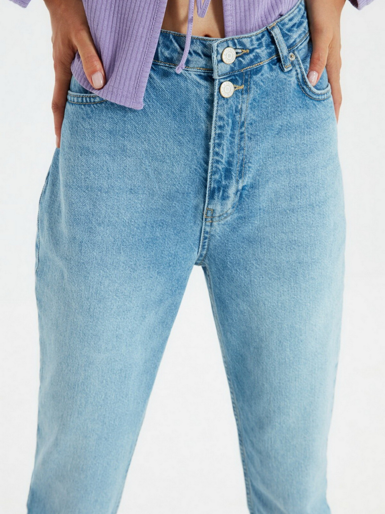 Джинсы мом Trendyol Mom модель TWOSS21JE0153/Mavi Фото