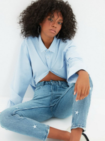 Джинсы Trendyol модель TWOSS21JE0453/Mavi Фото