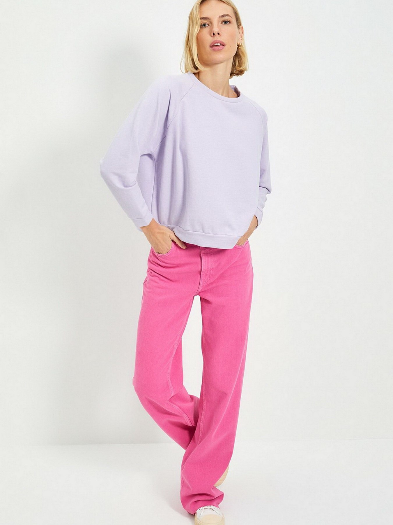 Свитшот Trendyol модель TWOAW20SW0055/Lila Фото