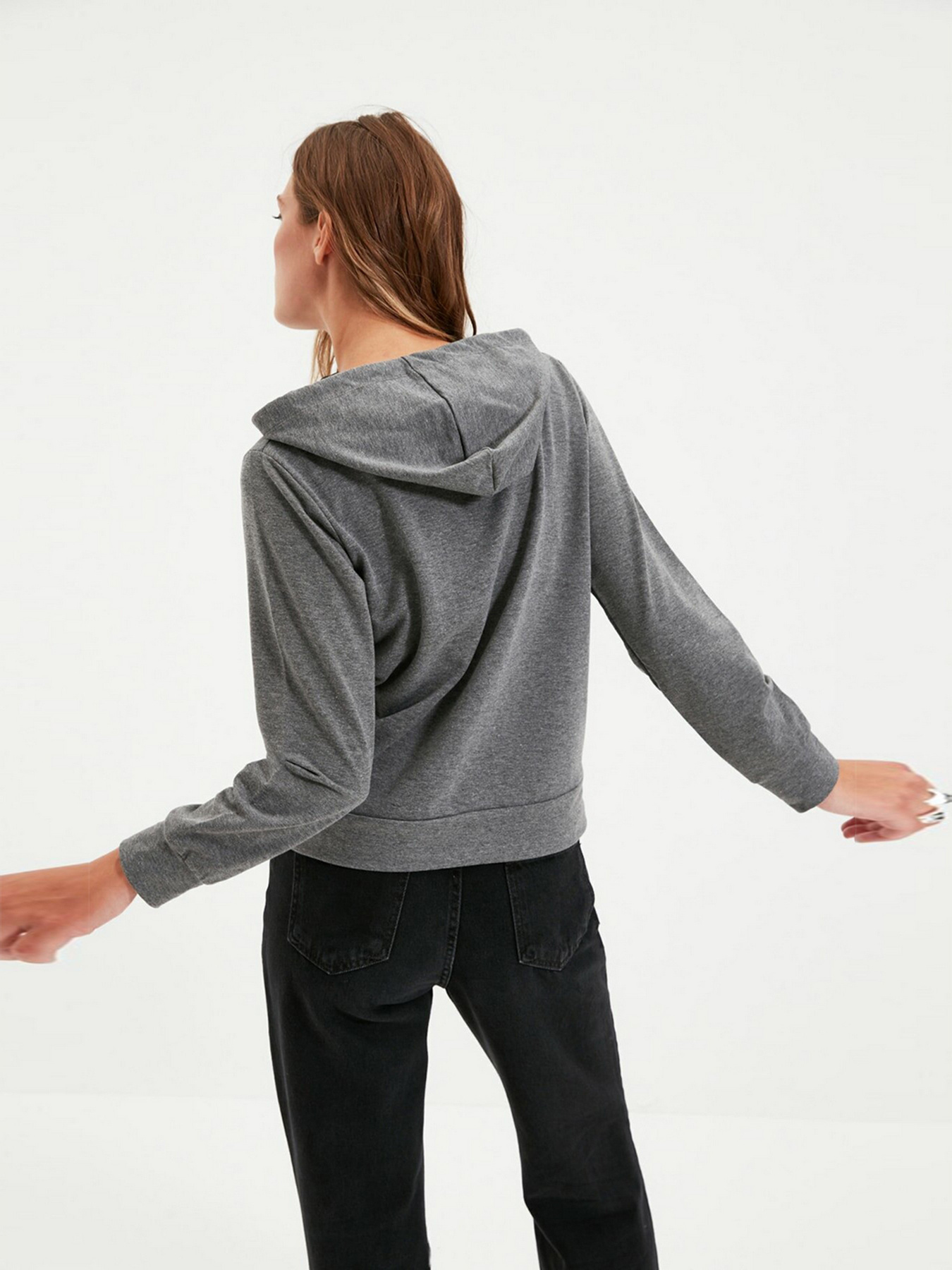 Худи Trendyol модель TWOAW20SW0059/Antrasit Худи Trendyol модель TWOAW20SW0059/Antrasit Фото