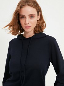 Худи Trendyol модель TWOAW20SW0059/Lacivert Худи Trendyol модель TWOAW20SW0059/Lacivert Фото