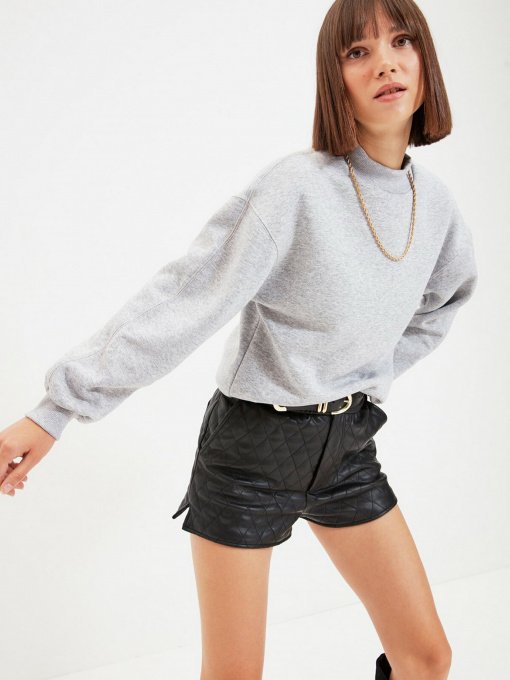 Свитшот Trendyol модель TWOAW20SW0584/Gri Фото