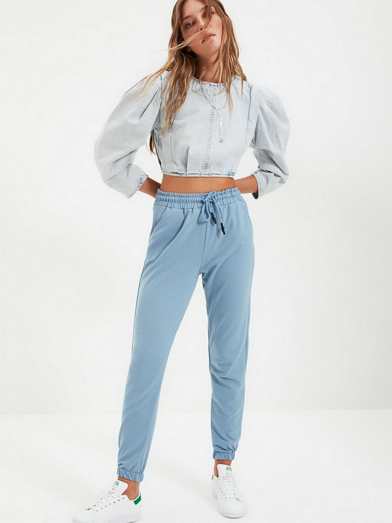 Штаны спортивные Trendyol модель TWOAW21EA0066/Acik Mavi Фото