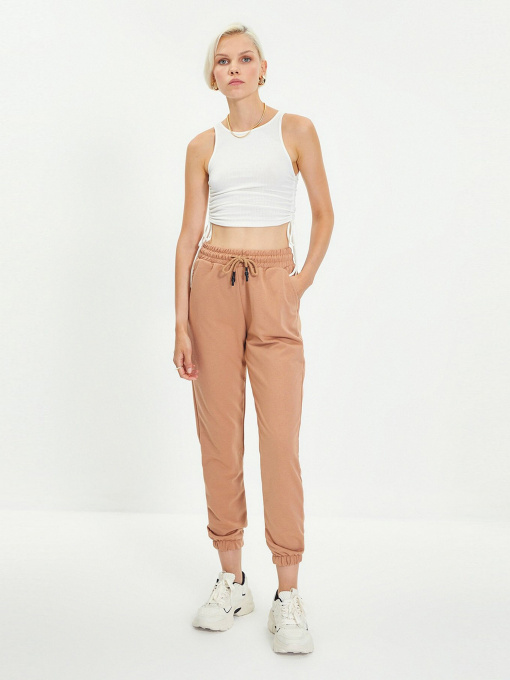 Штаны спортивные Trendyol модель TWOAW21EA0066/Bej Фото