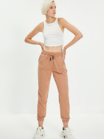 Спортивні штани Trendyol модель TWOAW21EA0066/Bej Фото