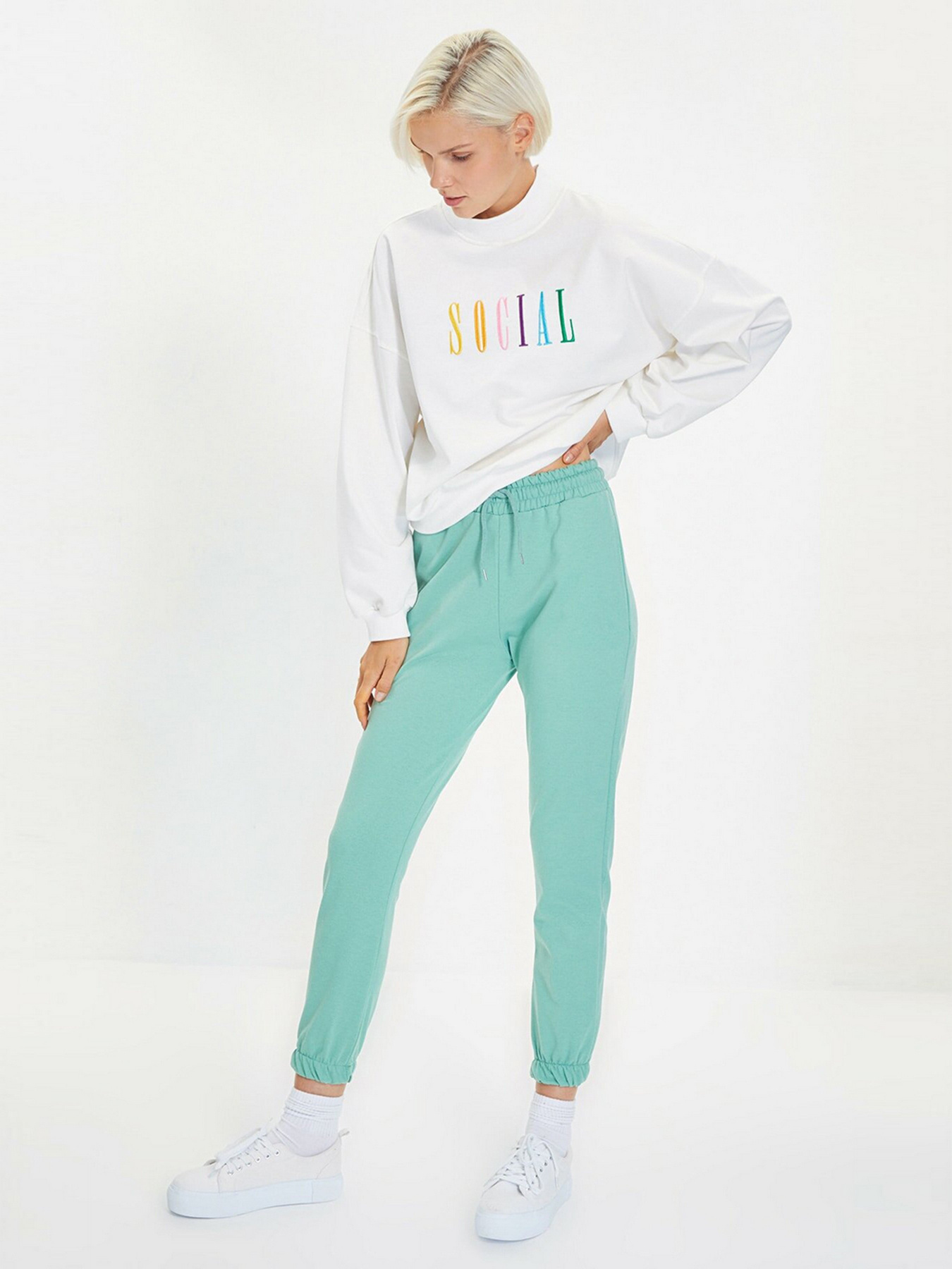 Штаны спортивные Trendyol модель TWOAW21EA0194/Mint Фото