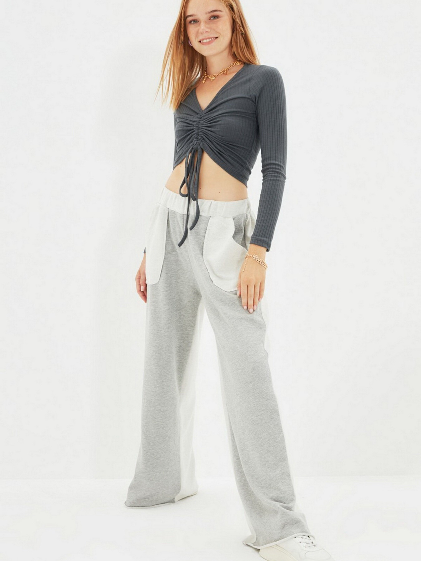 Штаны спортивные Trendyol модель TWOAW21EA0274/Gri Фото