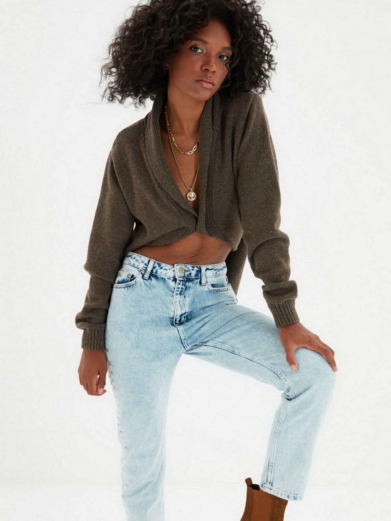 Джинсы мом Trendyol Mom модель TWOAW21JE0088/Mavi Фото