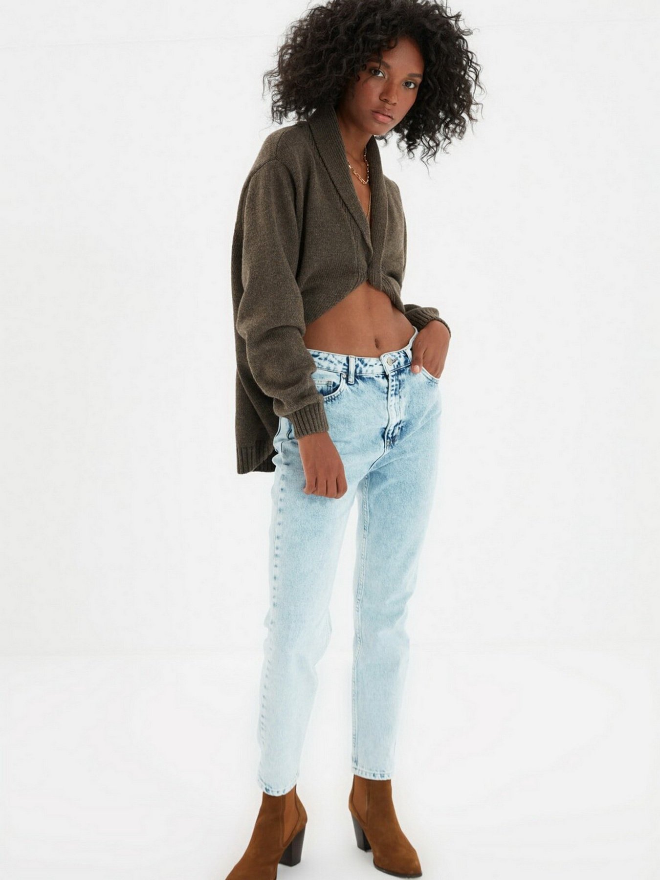 Джинсы мом Trendyol Mom модель TWOAW21JE0088/Mavi Фото