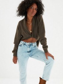 Джинси мом Trendyol Mom модель TWOAW21JE0088/Mavi Фото