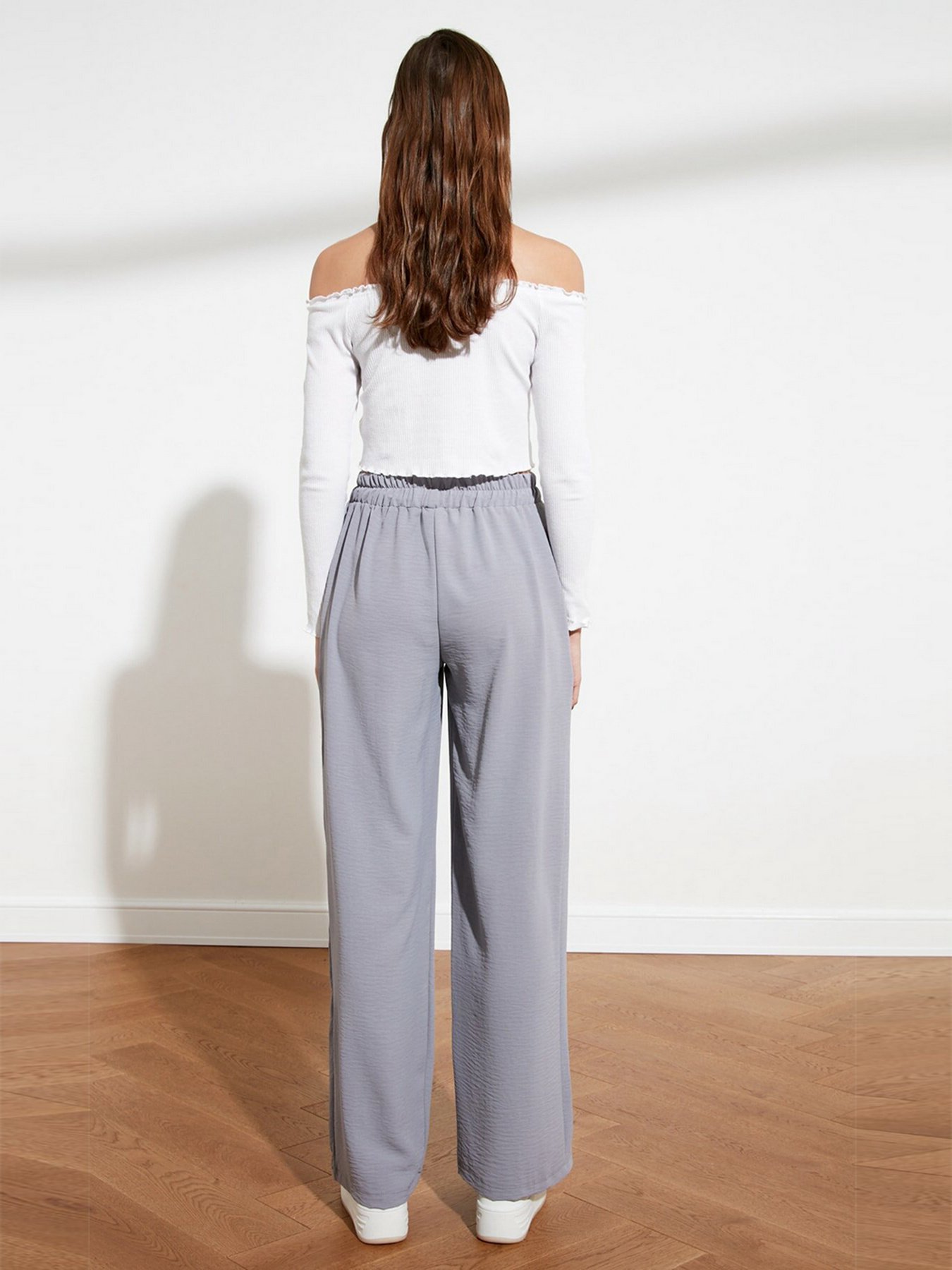 Брюки палаццо Trendyol модель TWOSS21PL0248/Gri Фото