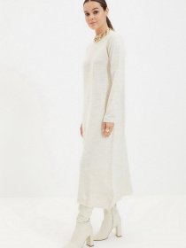 Платье миди Trendyol модель TCTAW22AK0049/Bej Фото