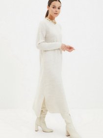 Платье миди Trendyol модель TCTAW22AK0049/Bej Фото