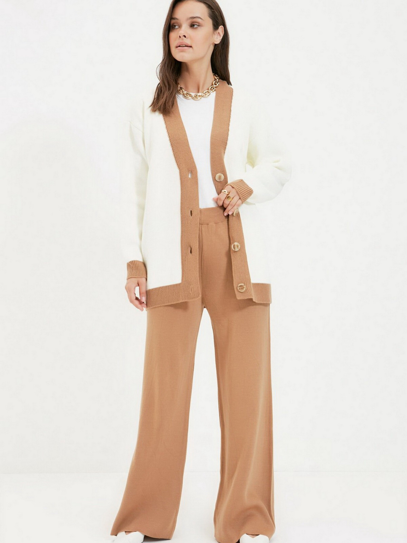 Повсякденний костюм Trendyol модель TCTAW22AU0156/Camel Фото