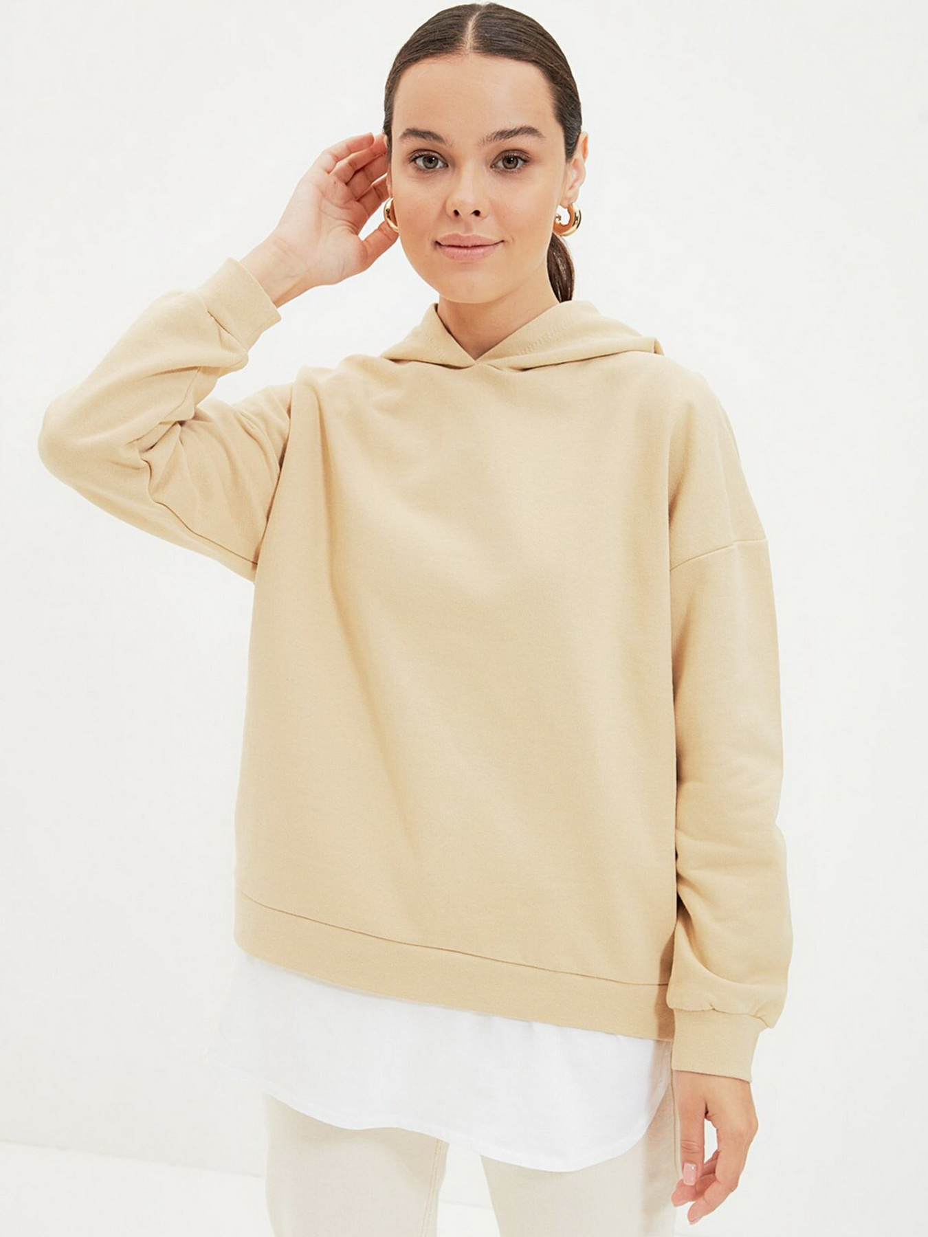 Худи Trendyol модель TCTAW22TW0028/Bej Фото