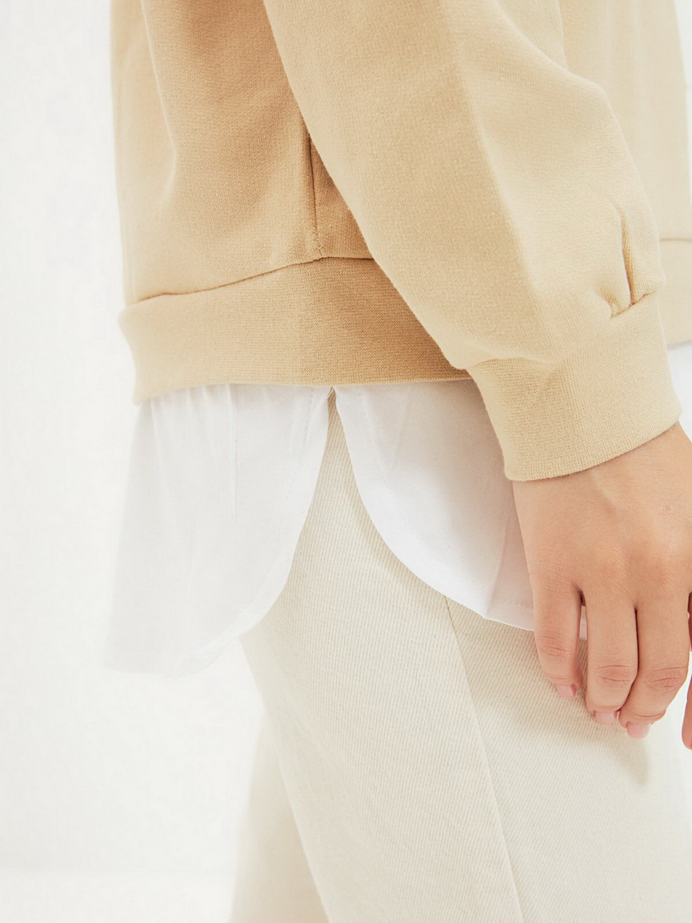 Худи Trendyol модель TCTAW22TW0028/Bej Худи Trendyol модель TCTAW22TW0028/Bej Фото