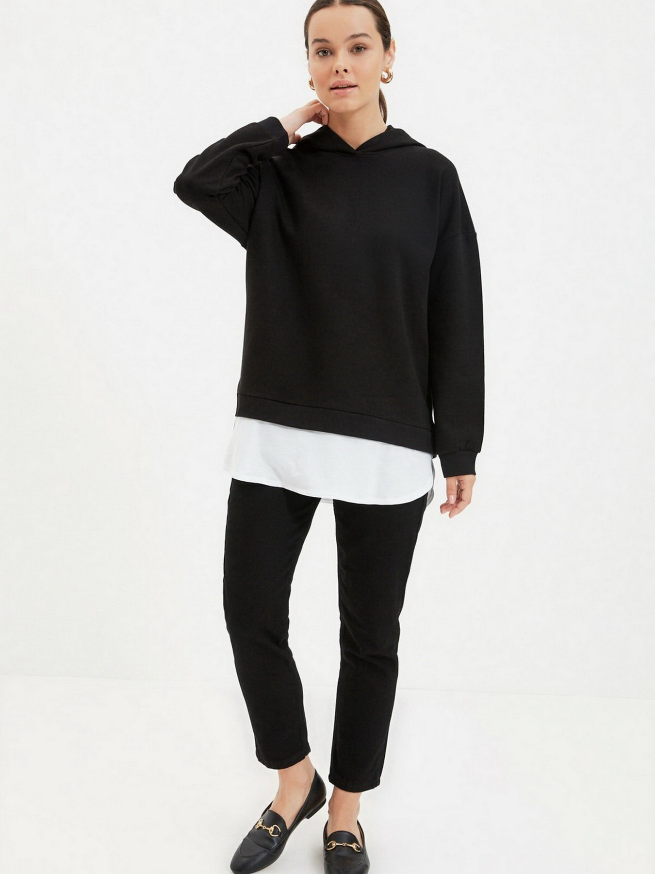 Худи Trendyol модель TCTAW22TW0028/Siyah Фото