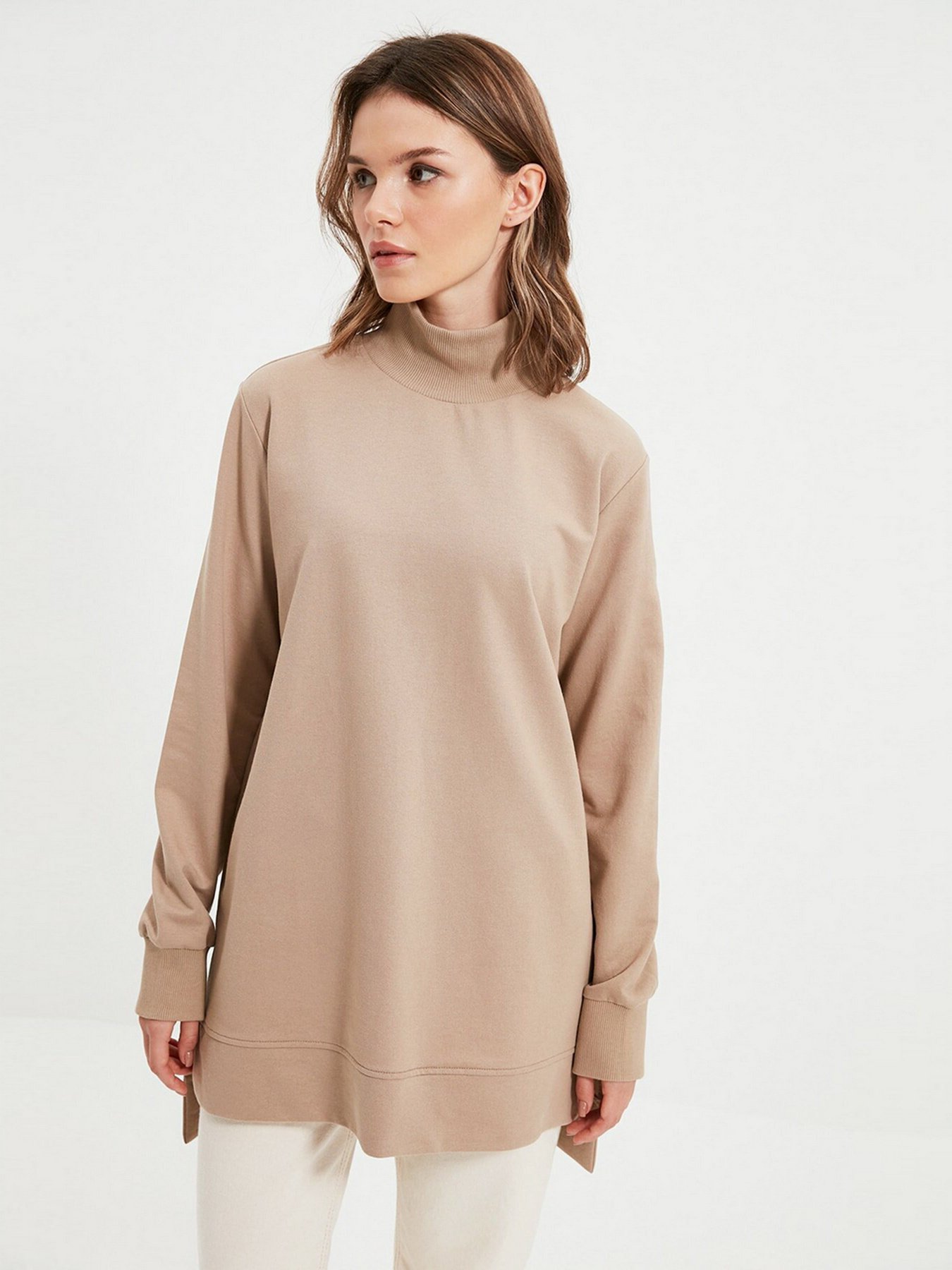 Свитшот Trendyol модель TCTAW22TW0030/Camel Свитшот Trendyol модель TCTAW22TW0030/Camel Фото