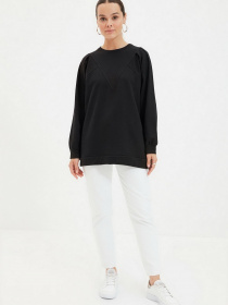 Світшот Trendyol модель TCTAW22TW0088/Siyah Фото