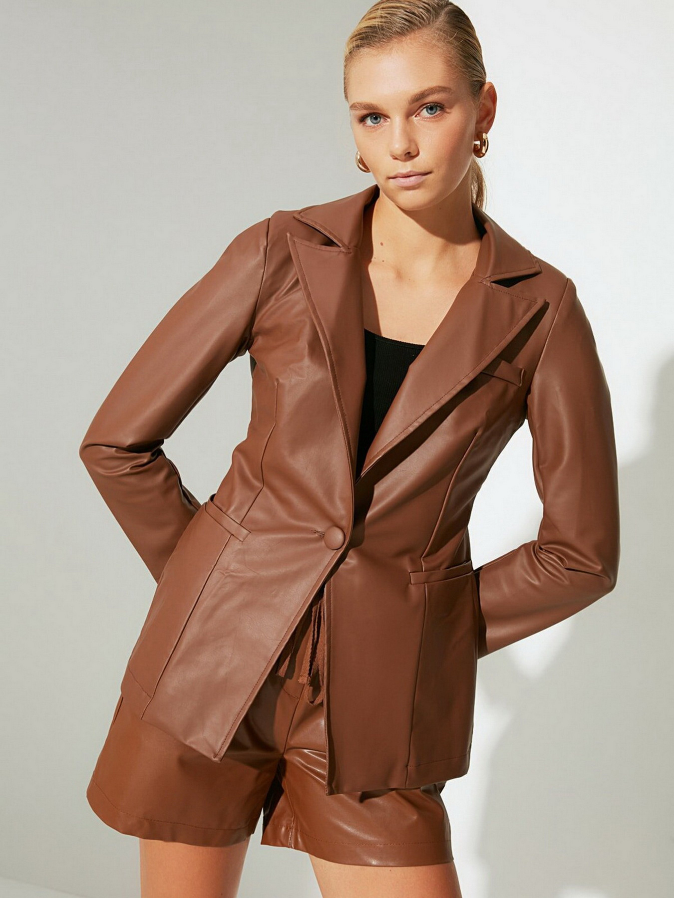 Жакет Trendyol модель TWOAW22CE0108/Camel Фото