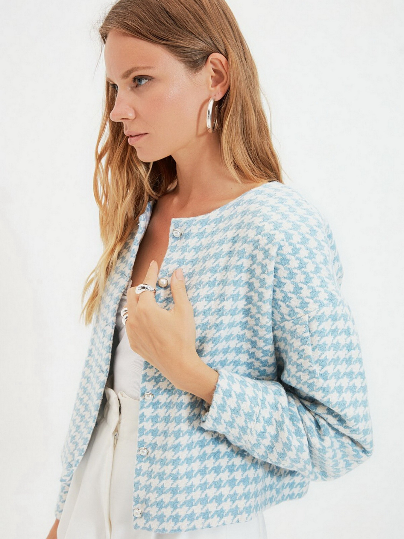 Жакет Trendyol модель TWOAW22CE0215/Mavi Фото