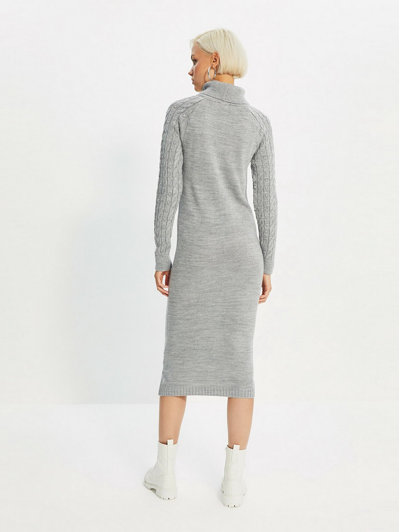 Платье миди Trendyol модель TWOAW22EL0046/Gri Фото