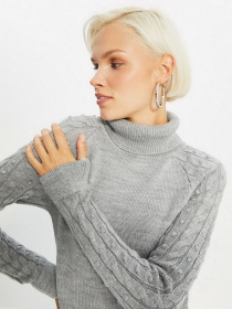 Сукня міді Trendyol модель TWOAW22EL0046/Gri Сукня міді Trendyol модель TWOAW22EL0046/Gri Фото