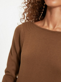 Сукня міді Trendyol модель TWOAW22EL0557/Kahverengi Сукня міді Trendyol модель TWOAW22EL0557/Kahverengi Фото