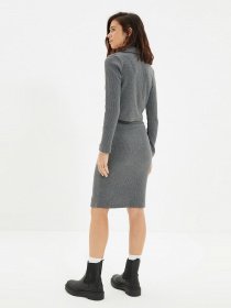 Юбка мини Trendyol модель TWOAW22ET0259/Antrasit Фото