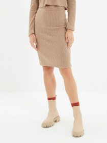 Юбка мини Trendyol модель TWOAW22ET0259/Camel Фото