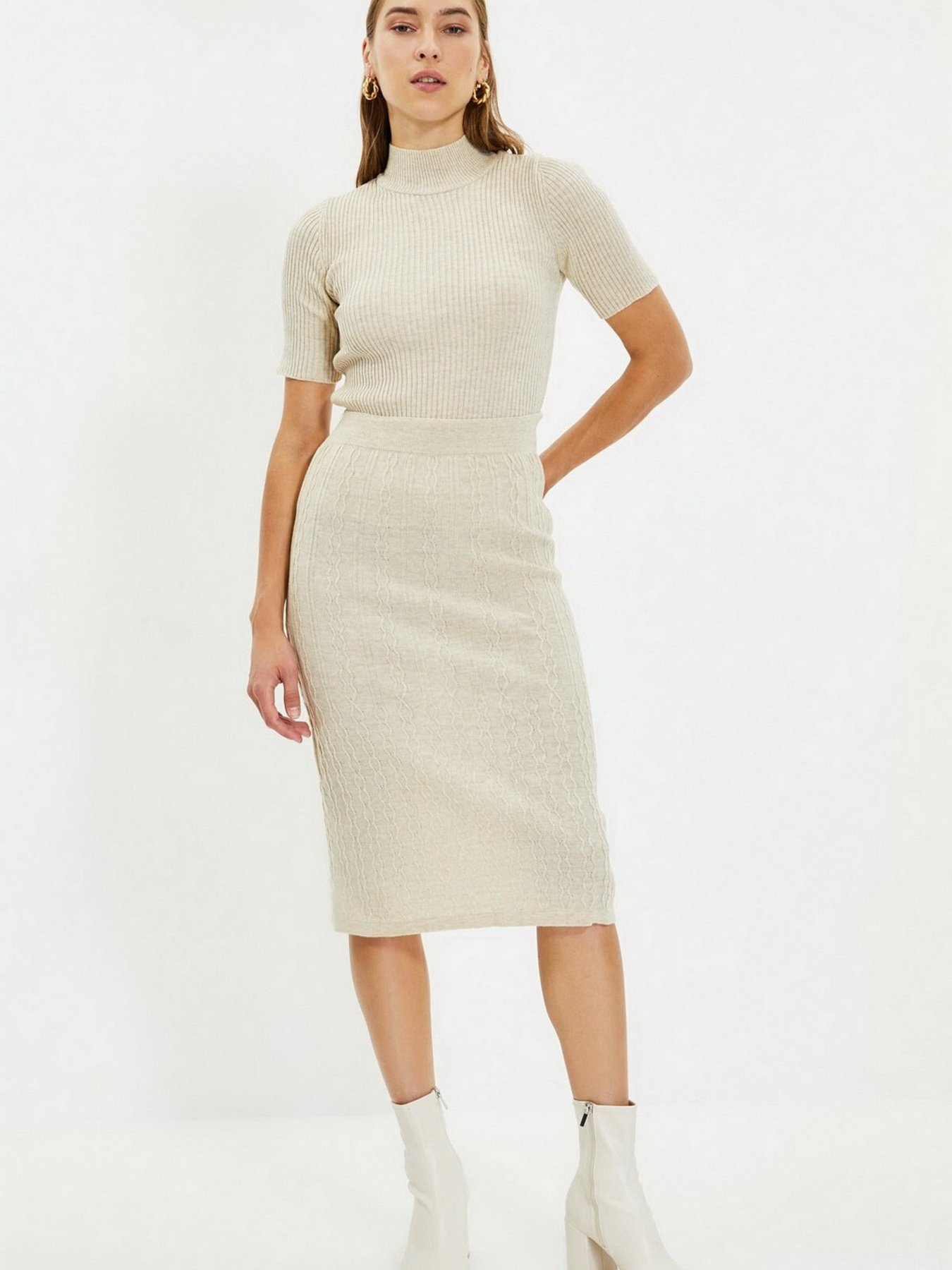 Юбка миди Trendyol модель TWOAW22ET0296/Tas Фото