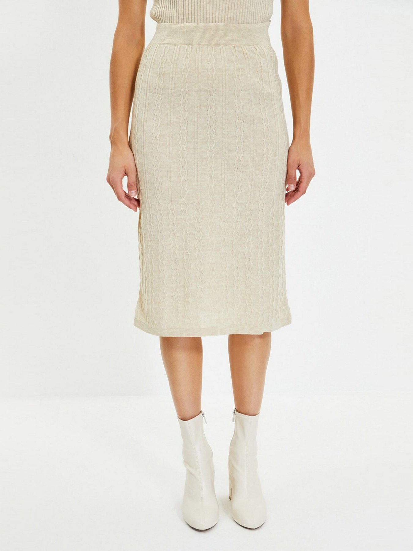 Спідниця міді Trendyol модель TWOAW22ET0296/Tas Спідниця міді Trendyol модель TWOAW22ET0296/Tas Фото