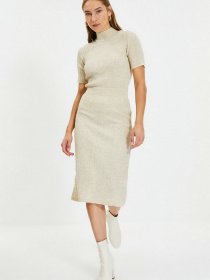 Спідниця міді Trendyol модель TWOAW22ET0296/Tas Спідниця міді Trendyol модель TWOAW22ET0296/Tas Фото