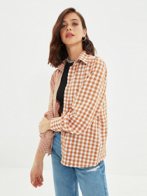 Рубашка повседневная Trendyol модель TWOAW22GO0656/Camel Фото