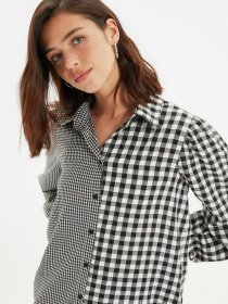 Рубашка Trendyol модель TWOAW22GO0656/Siyah Фото