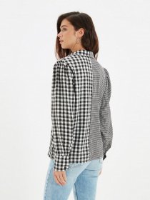 Рубашка повседневная Trendyol модель TWOAW22GO0656/Siyah Фото