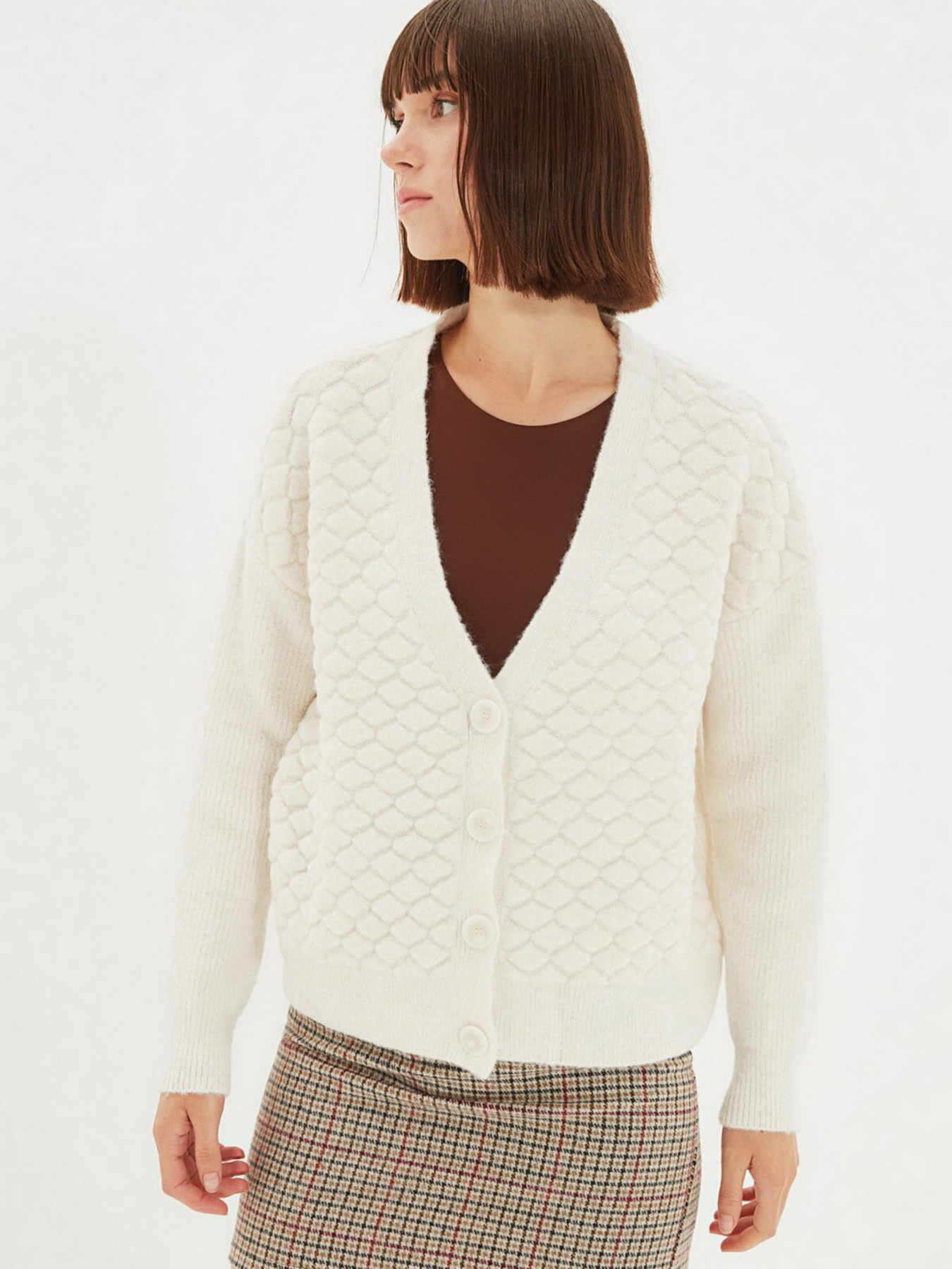 Кардиган Trendyol модель TWOAW22HI0167/Ekru Фото