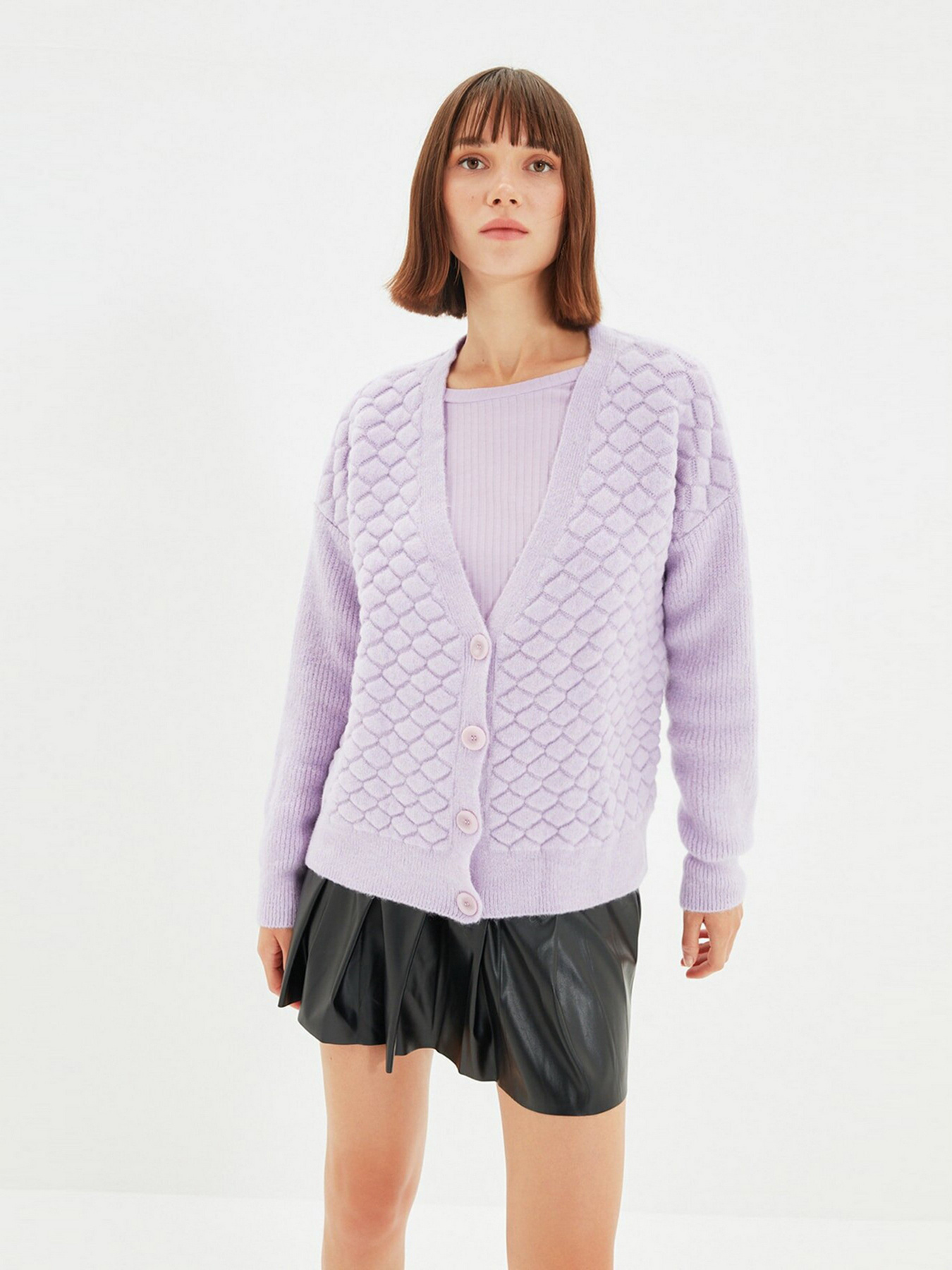 Кардиган Trendyol модель TWOAW22HI0167/Lila Фото