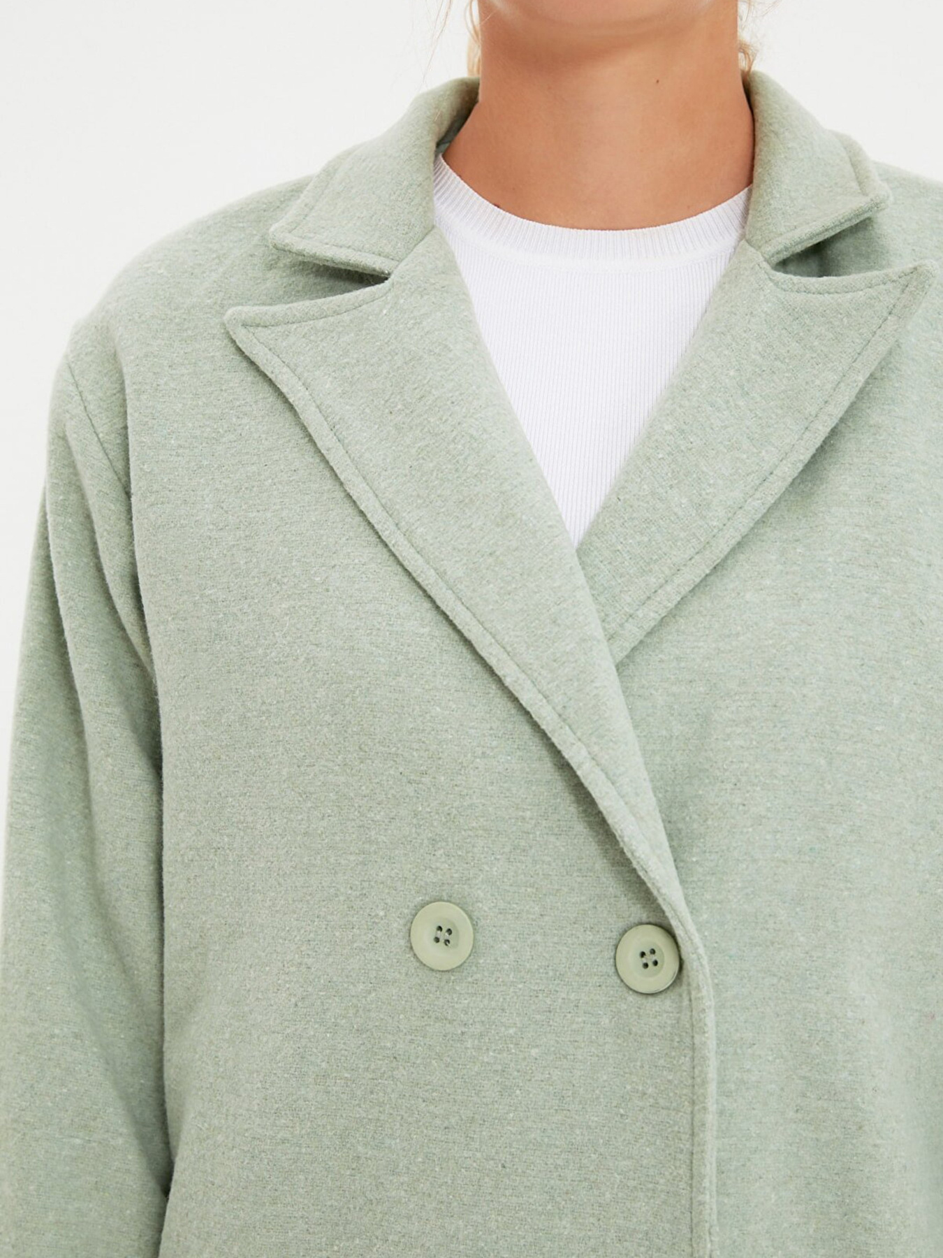 Пальто Trendyol модель TWOAW22KB0011/Mint Фото