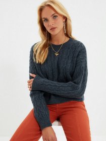 Свитер Trendyol модель TWOAW22KZ0937/Indigo Фото