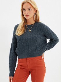 Свитер Trendyol модель TWOAW22KZ0937/Indigo Фото