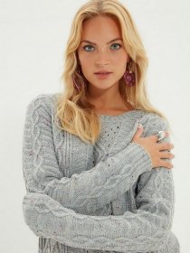 Свитер Trendyol модель TWOAW22KZ1085/Gri Фото