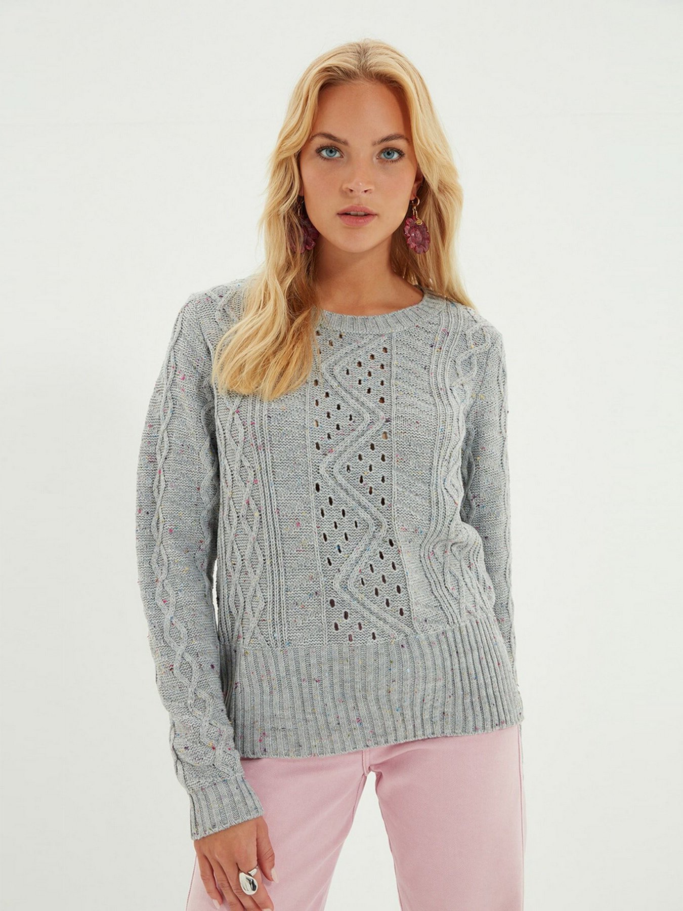Свитер Trendyol модель TWOAW22KZ1085/Gri Фото