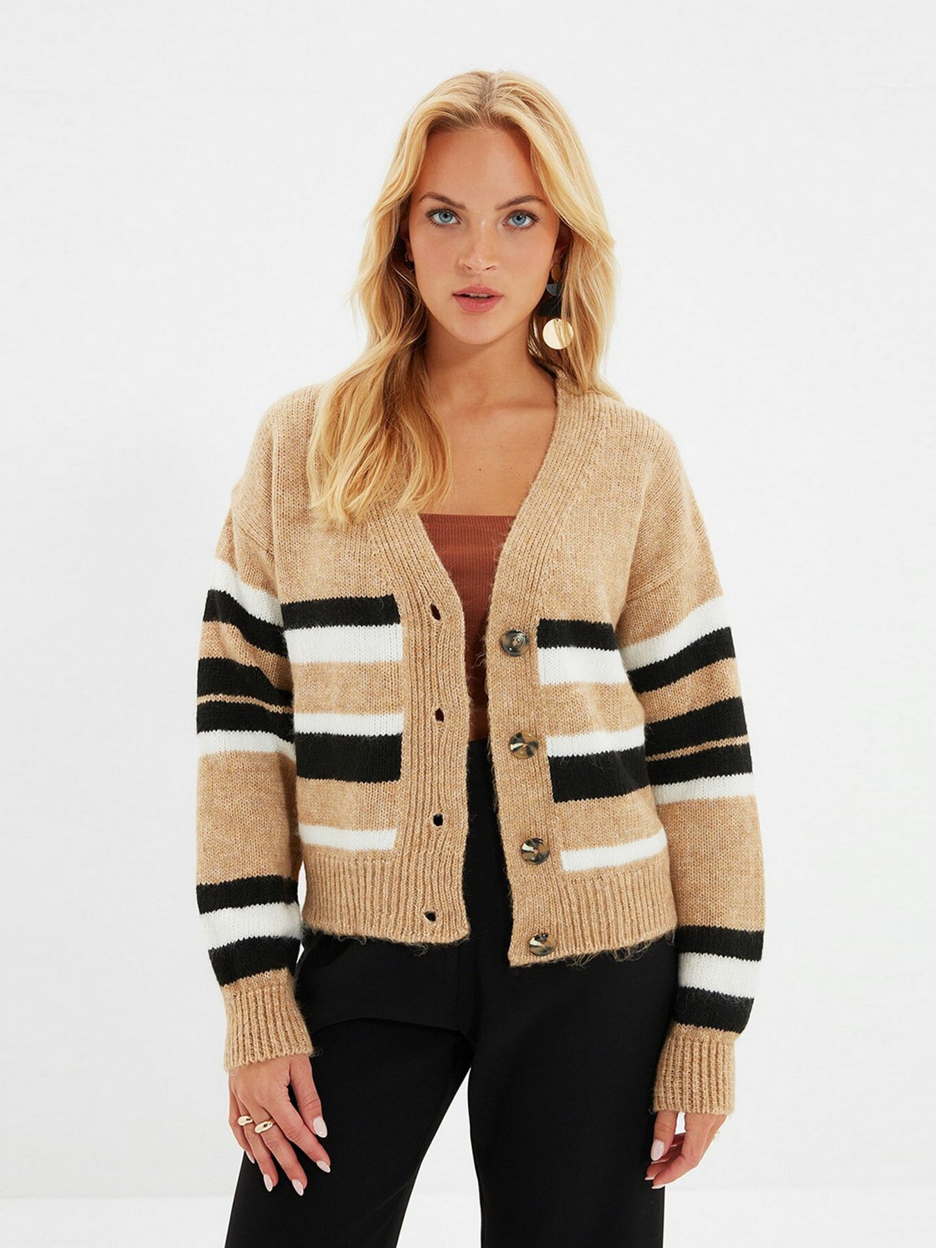 Кардиган Trendyol модель TWOAW22KZ1631/Camel Фото